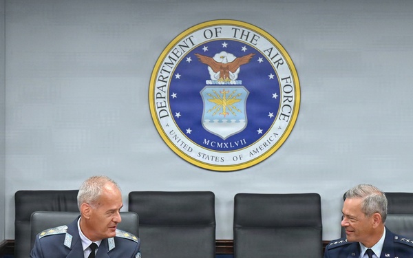 U.S. Air Force Chief of Staff Gen. Ken Wilsbach’s Counterpart Visit with Bulgarian Air Force Commander Maj. Gen. Nikolay Rusev