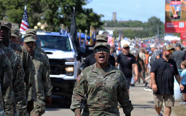 Cactus Soldiers on the Concourse: 103rd ESC Marches Proud at the Iowa State Fair