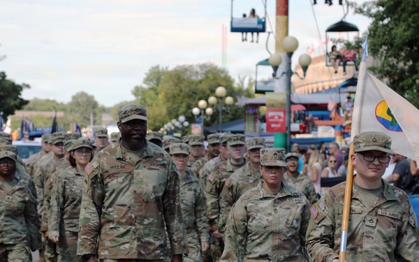 Cactus Soldiers on the Concourse: 103rd ESC Marches Proud at the Iowa State Fair