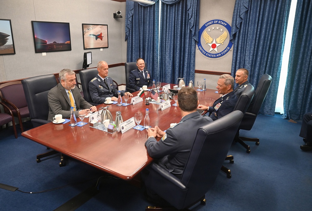 U.S. Air Force Chief of Staff Gen. Ken Wilsbach’s Counterpart Visit with Bulgarian Air Force Commander Maj. Gen. Nikolay Rusev