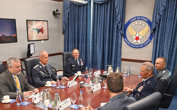 U.S. Air Force Chief of Staff Gen. Ken Wilsbach’s Counterpart Visit with Bulgarian Air Force Commander Maj. Gen. Nikolay Rusev