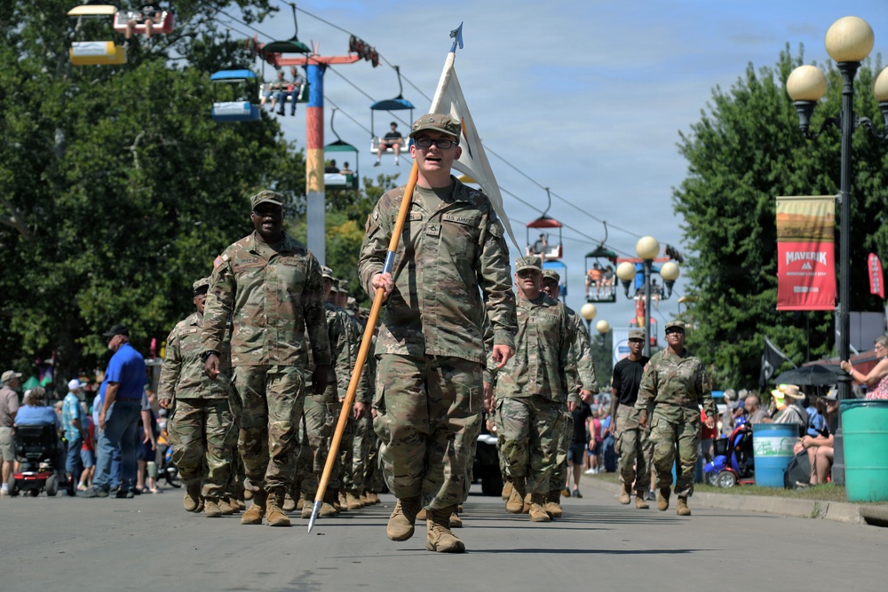 Cactus Soldiers on the Concourse: 103rd ESC Marches Proud at the Iowa State Fair