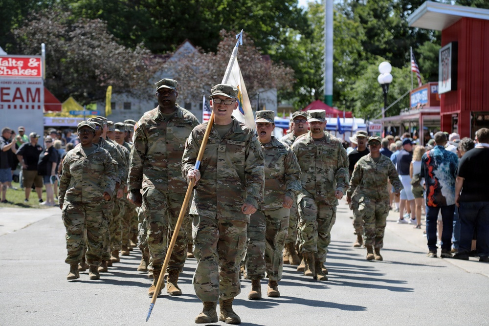 Cactus Soldiers on the Concourse: 103rd ESC Marches Proud at the Iowa State Fair