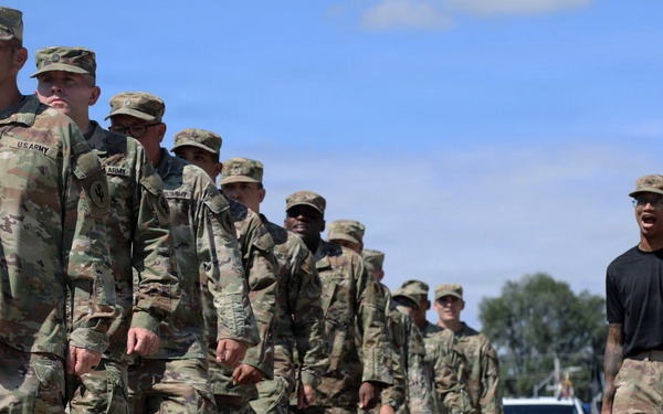 Cactus Soldiers on the Concourse: 103rd ESC Marches Proud at the Iowa State Fair