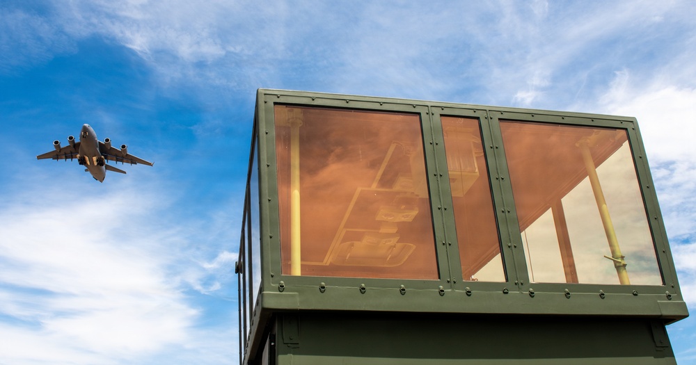 258th CAOS Airmen teardown mobile air traffic control tower