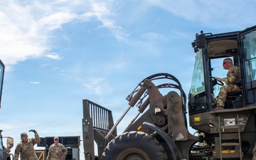 258th CAOS Airmen teardown mobile air traffic control tower
