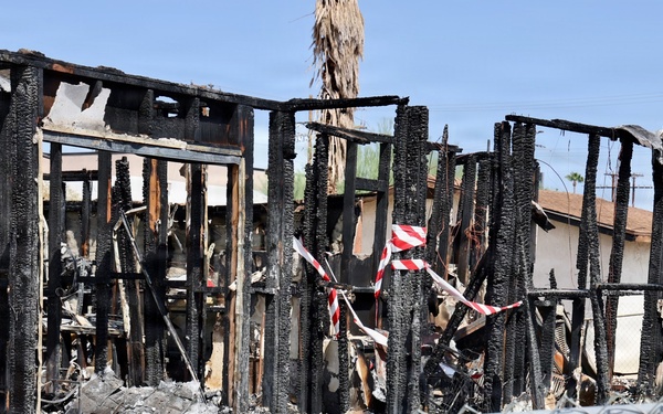 Navy corpsmen, Marine save residents from burning home after Twentynine Palms explosion