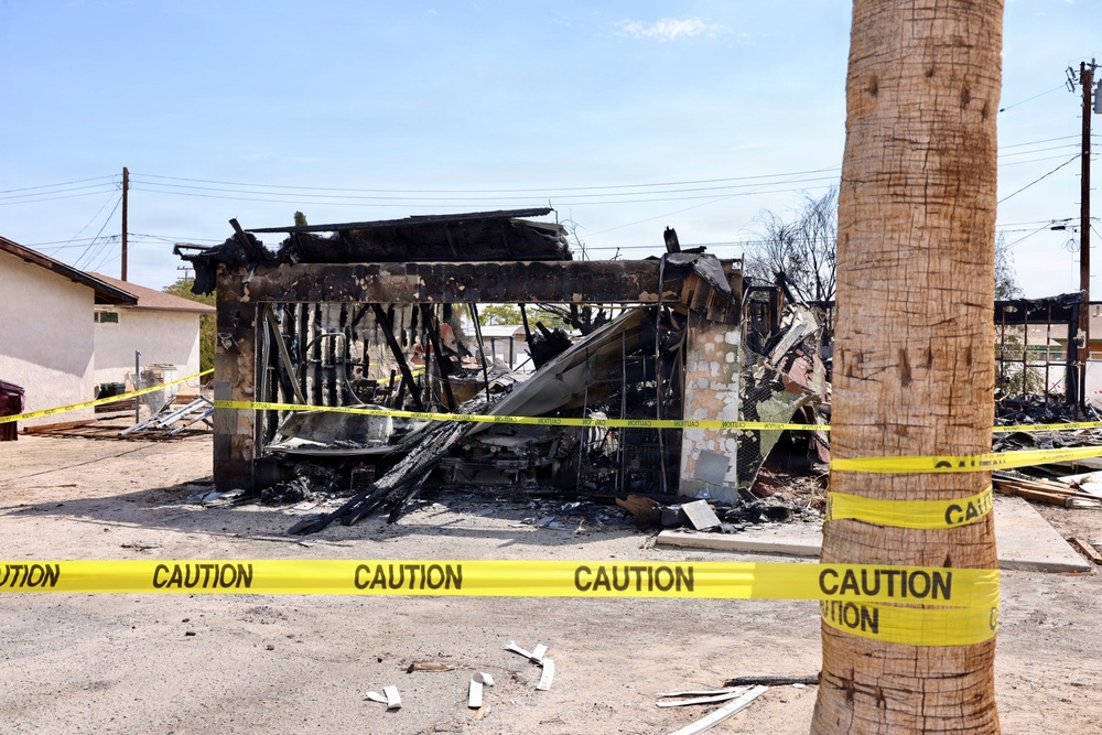 Navy corpsmen, Marine save residents from burning home after Twentynine Palms explosion