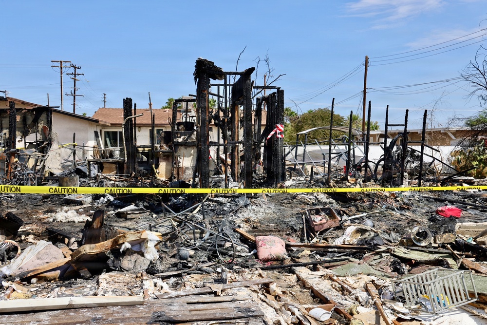 Navy corpsmen, Marine save residents from burning home after Twentynine Palms explosion