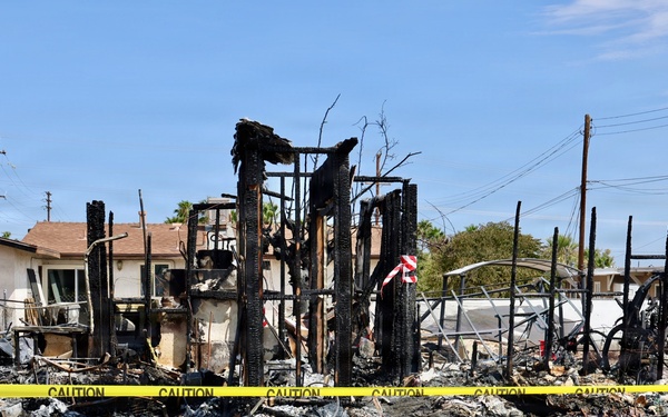 Navy corpsmen, Marine save residents from burning home after Twentynine Palms explosion