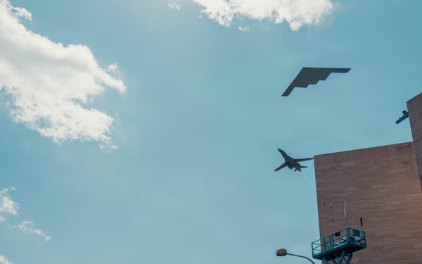 Flyovers Thunder Over the Racetrack