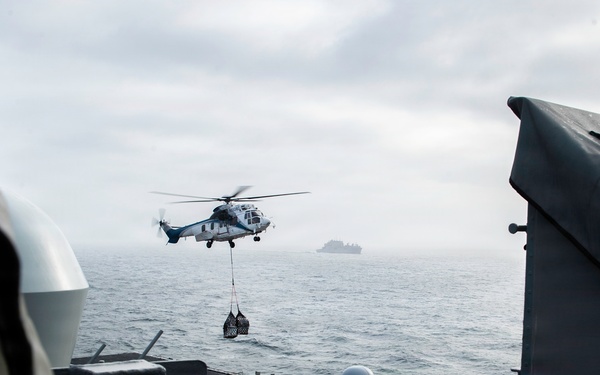 USS George Washington Conducts Replenishment at Sea