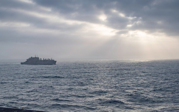 USS George Washington Conducts Replenishment at Sea