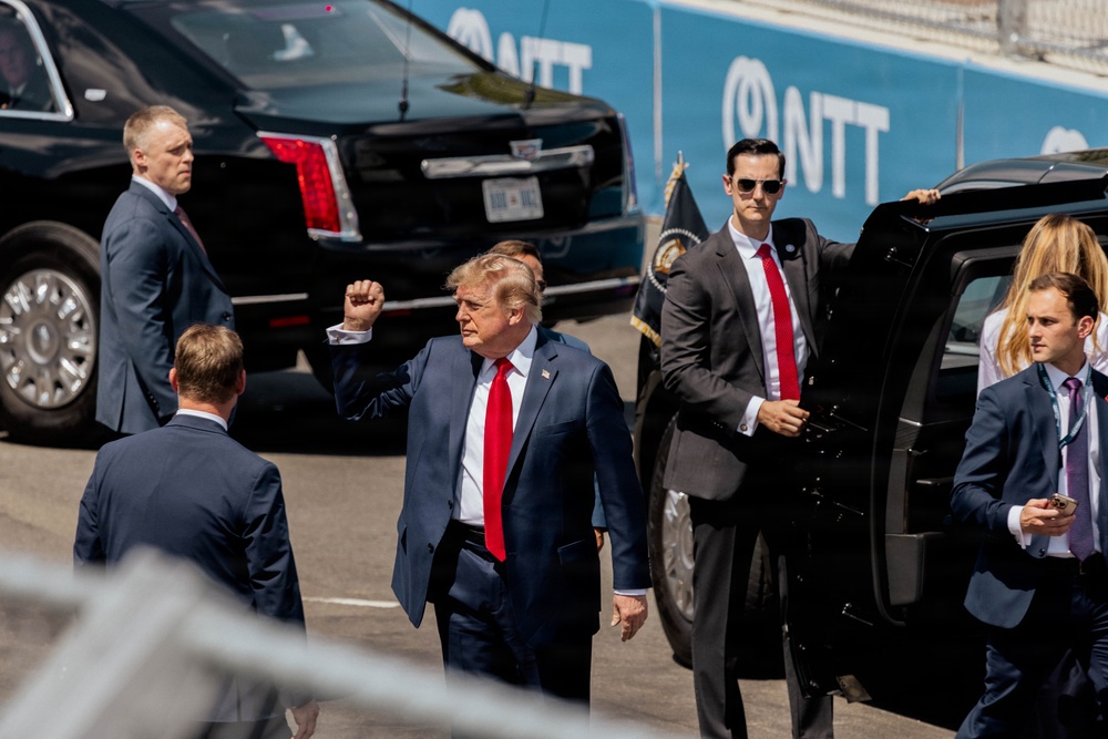 President Trump Celebrates 250 Years of America at Freedom 250 Grand Prix