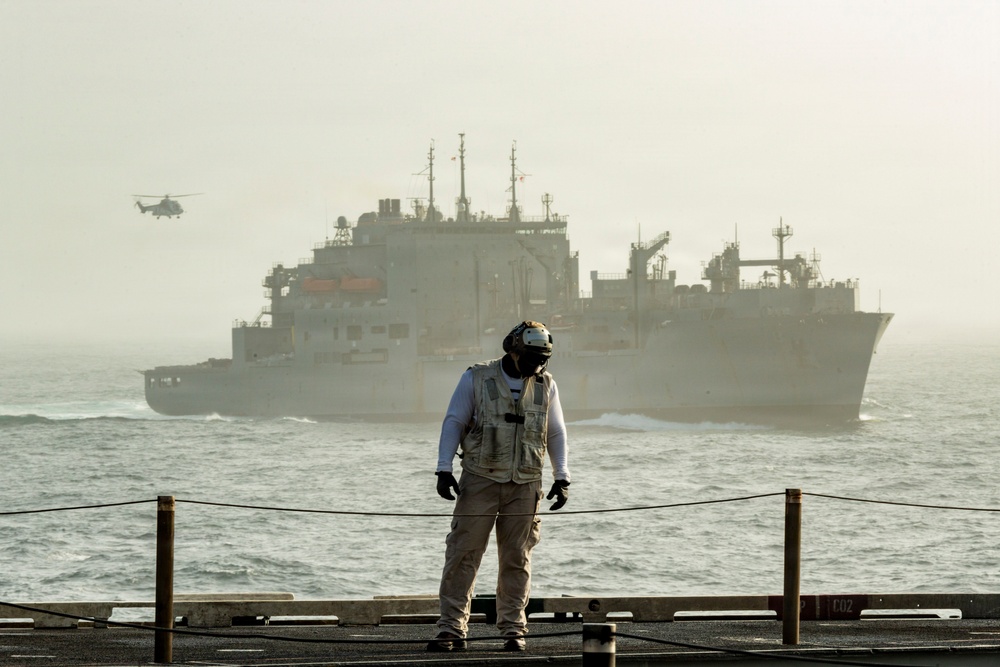 USS George Washington Conducts Replenishment at Sea