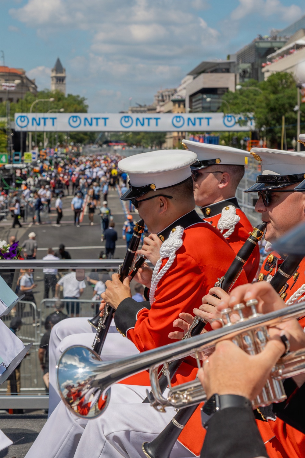 The Marine Band Performs at Freedom 250 Grand Prix