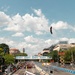 Eagle Flies Over the Track at Freedom 250 Grand Prix