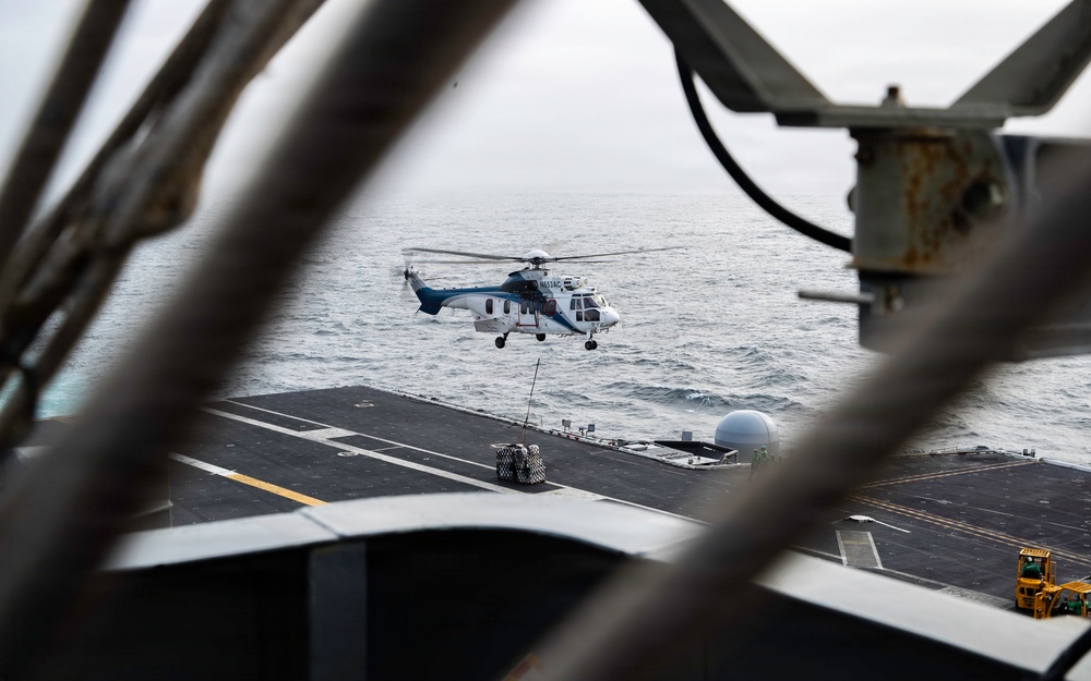 USS George Washington Conducts Replenishment at Sea