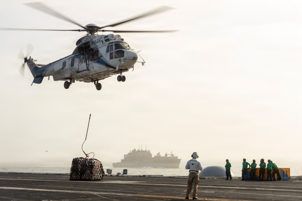 USS George Washington Conducts Replenishment at Sea
