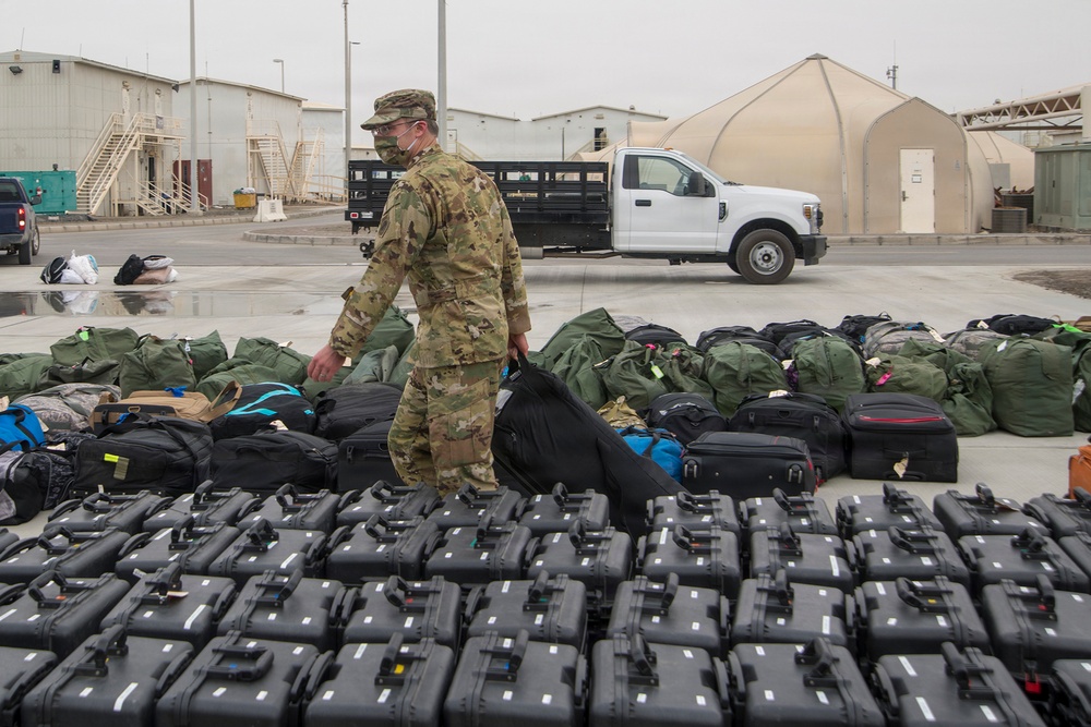 380th AEW executes COVID-19 prevention measures during deployment in-processing