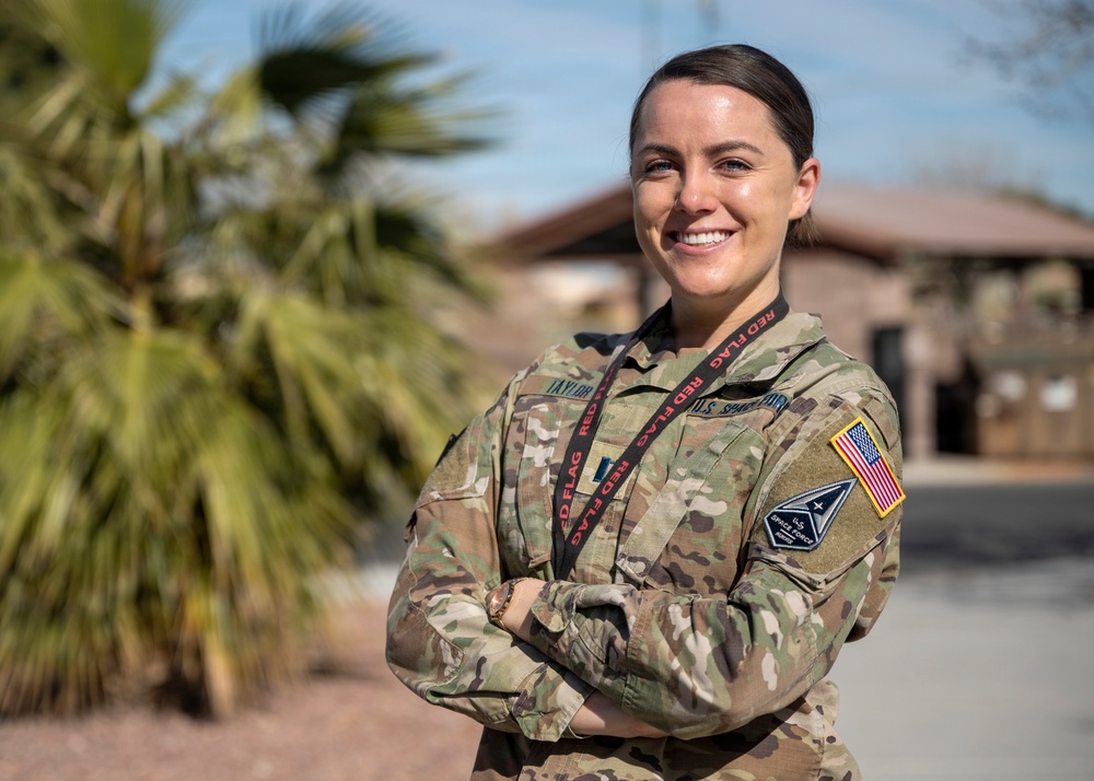 U.S. Space Force Capt. Kaylee Taylor, chief of non-kinetic integration