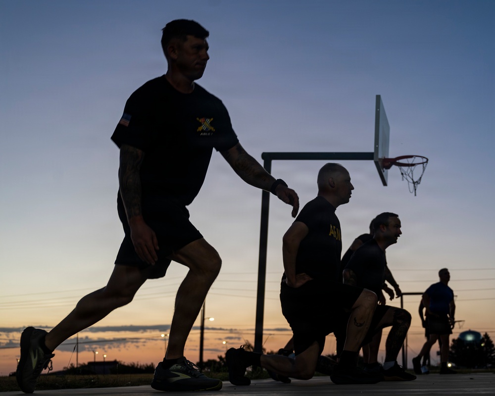 CSM James Light Conducts Battle Circulation of 75th Field Artillery Brigade