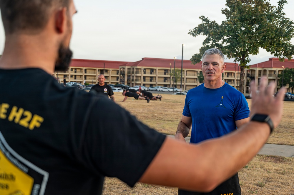 CSM James Light Conducts Battlefield Circulation of 75th Field Artillery Brigade