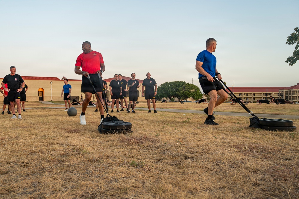 CSM James Light Conducts Battlefield Circulation of 75th Field Artillery Brigade