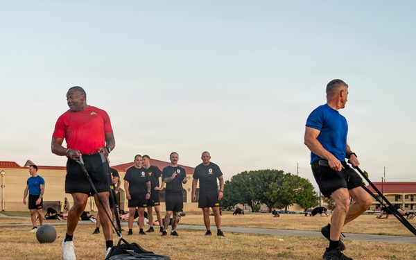 CSM James Light Conducts Battle Circulation of 75th Field Artillery Brigade