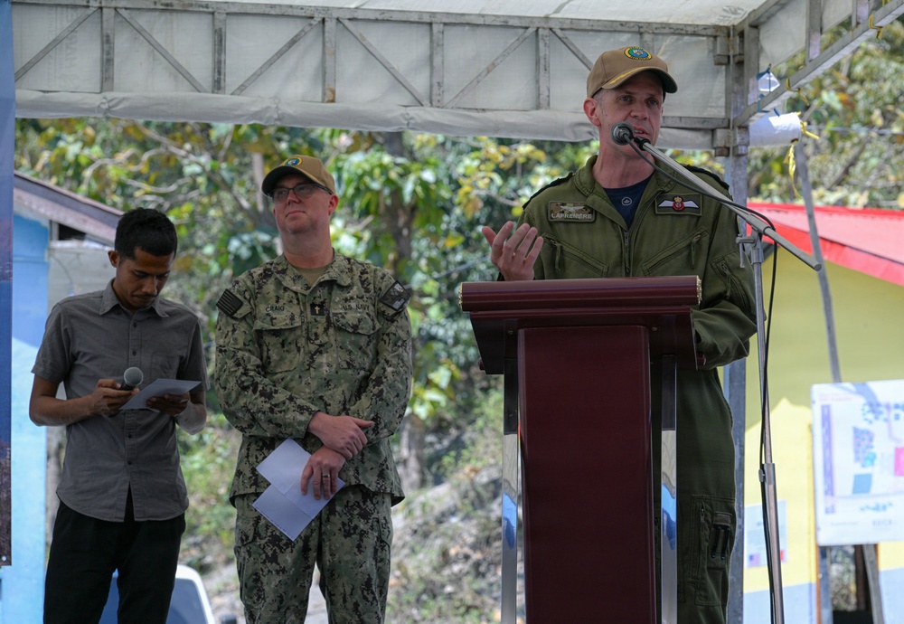Pacific Partnership 2026 holds ribbon-cutting ceremony for Escola Básica Filial Kasnafar engineering project in Dili, Timor-Leste