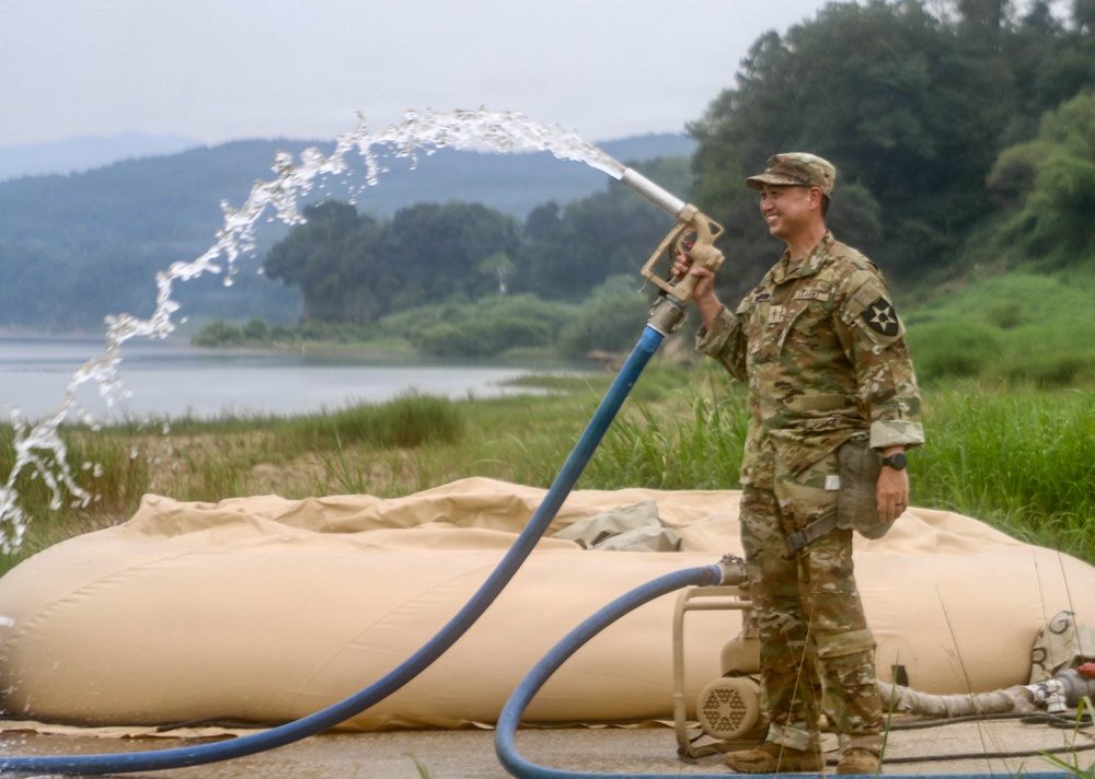 Champion Brigade water purification field training