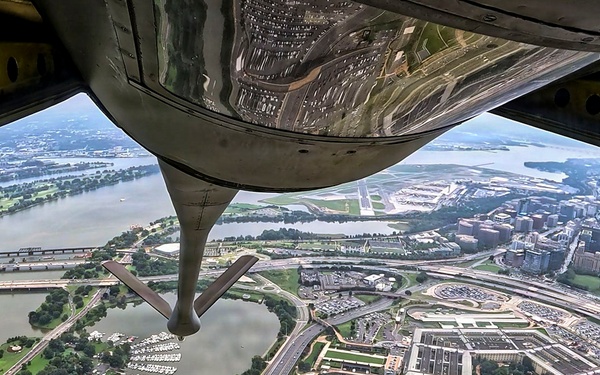 91st ARS honors World War II veteran with Arlington flyover