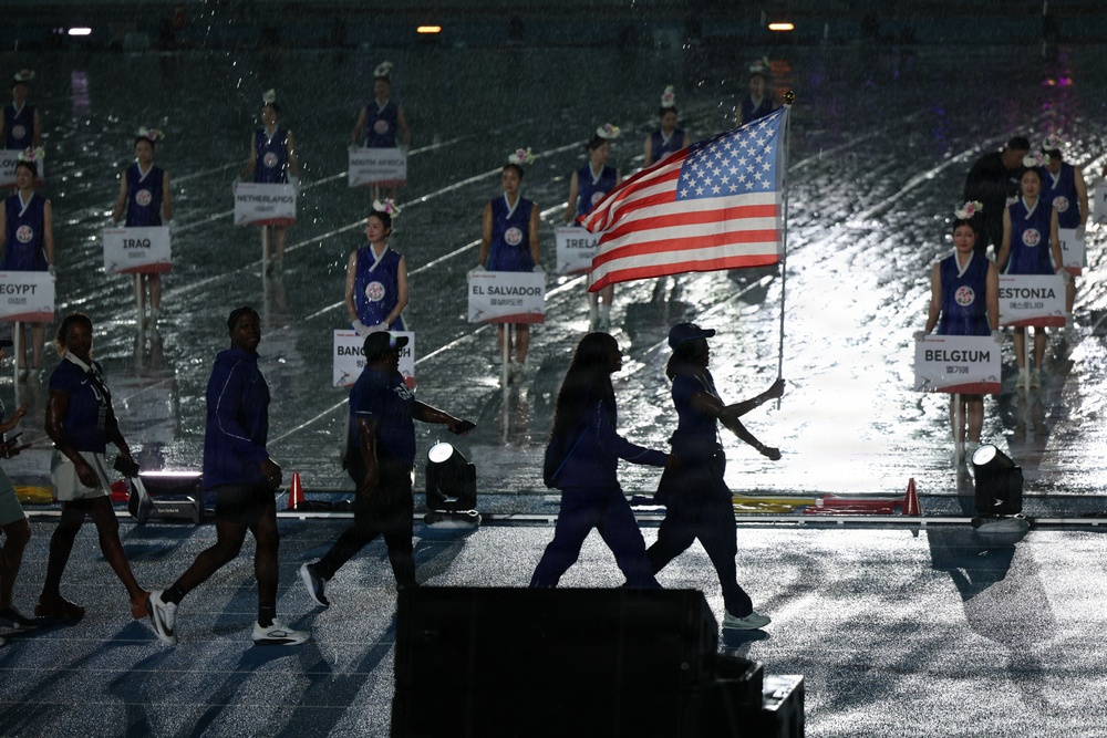 403rd AFSB leaders attend World Masters Athletics Championships opening ceremony in Daegu