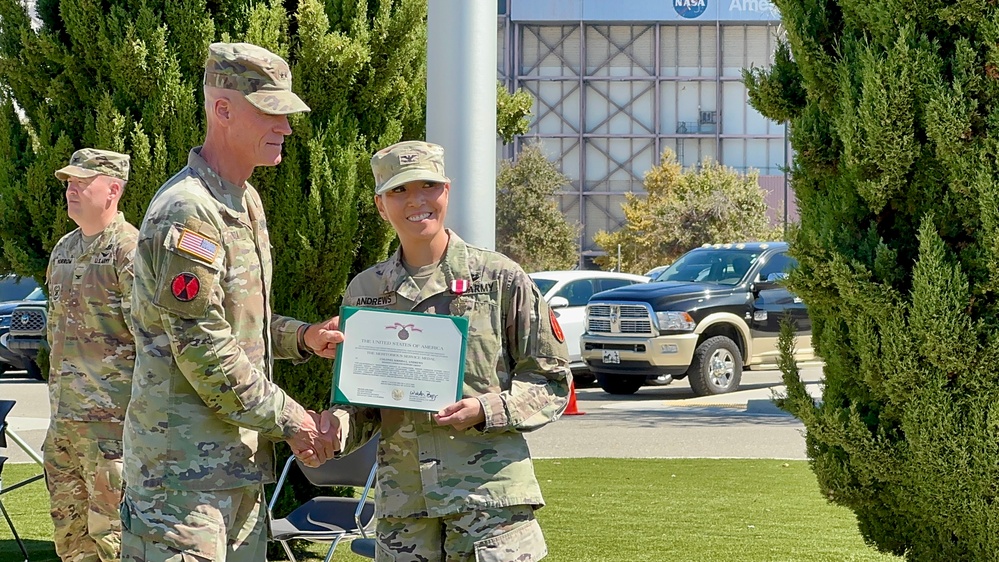 Andrews Receives Meritorious Service Medal