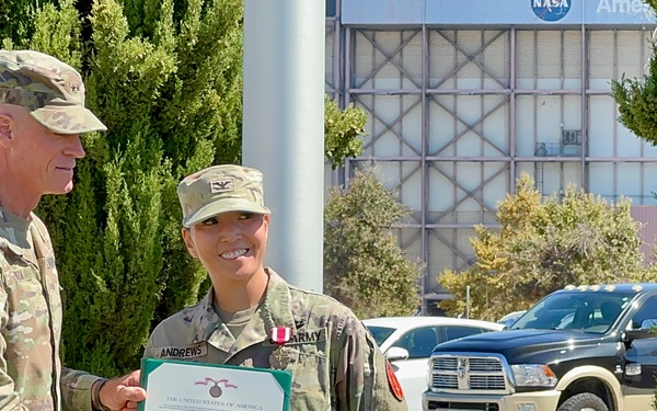 Andrews Receives Meritorious Service Medal