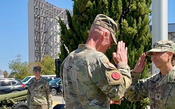 Col. Andrews Recognized During MCSG Change of Command