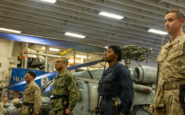 USS Boxer Sailors, 11th MEU Marines Conduct Corporals Course