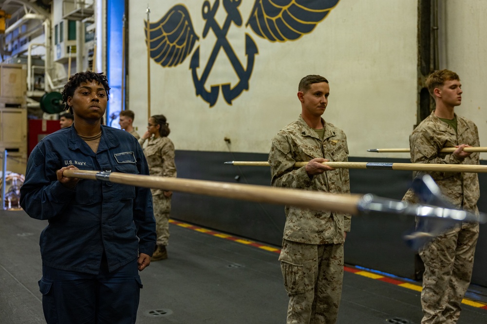 USS Boxer Sailors, 11th MEU Marines Conduct Corporals Course