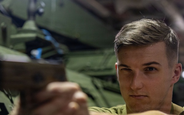 11th MEU Marines Conduct Weapon Familiarization Drills Aboard USS Boxer
