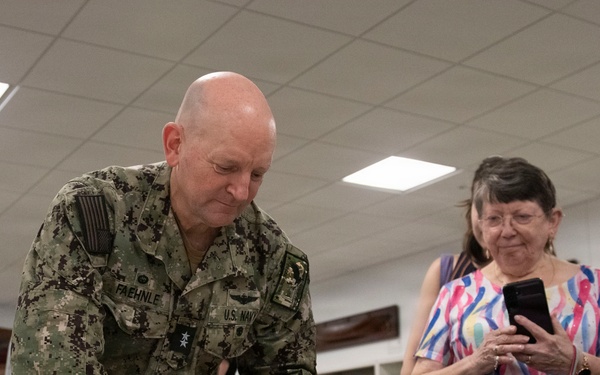Naval District Washington’s 94th Commandant, Rear Adm. David Faehnle, visits Naval History and Heritage Command