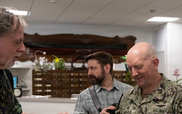Naval District Washington’s 94th Commandant, Rear Adm. David Faehnle, visits Naval History and Heritage Command