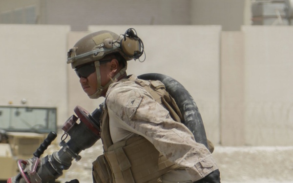 Marines utilize a Petroleum Expeditionary Analysis Kit
