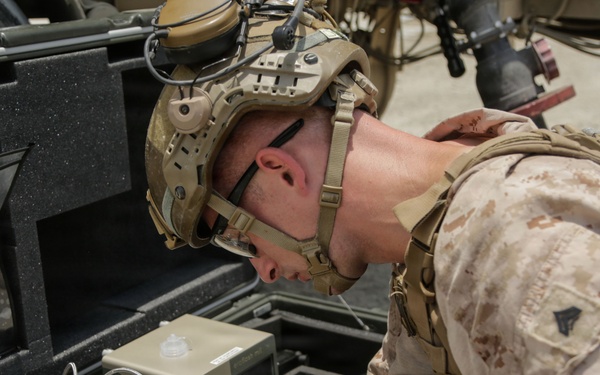 Marines utilize a Petroleum Expeditionary Analysis Kit