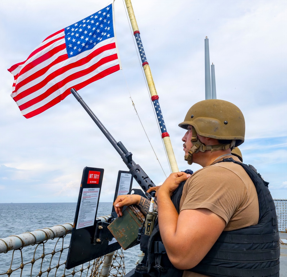 USS Benfold Conducts a Sea and Anchor in Tokyo Bay