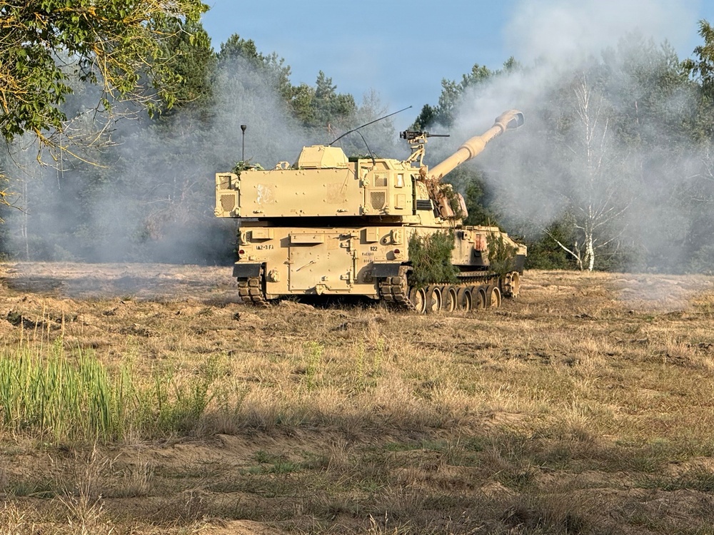 Gunners conduct Artillery Table XII at FOS Torun