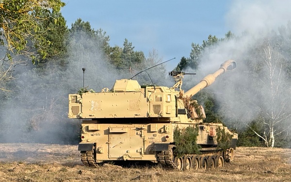 Gunners conduct Artillery Table XII at FOS Torun