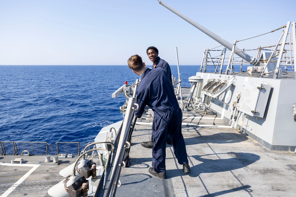 DDG 117 Removes Salt Water with Fresh Water
