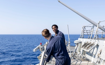 DDG 117 Removes Salt Water with Fresh Water