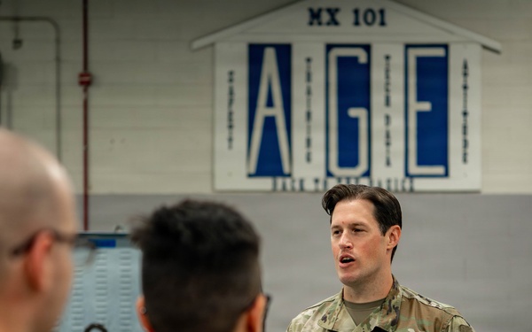 55th Wing Command Chief learns from Offutt's mission enablers