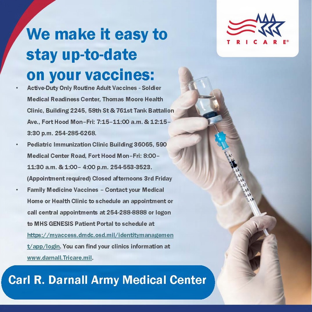 Protecting the Force, One Vaccine at a Time: CRDAMC Highlights Importance of Immunizations